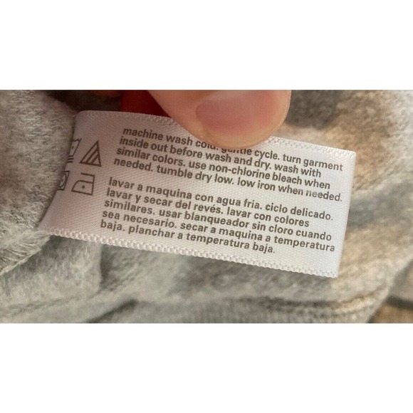 3 Dots 1/4 Zip Sweatshirt Size Large Women’s Gray Long Sleeve - Picture 5 of 8